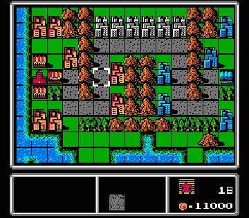 Famicom Wars (Japan) (Virtual Console) screen shot game playing